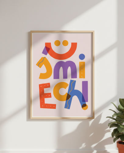 Plakat do pokoju dziecka Uśmiech