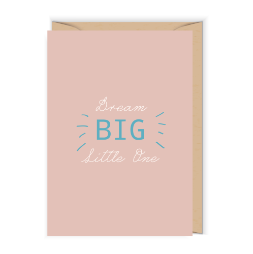 Kartka na narodziny Dream BIG little one