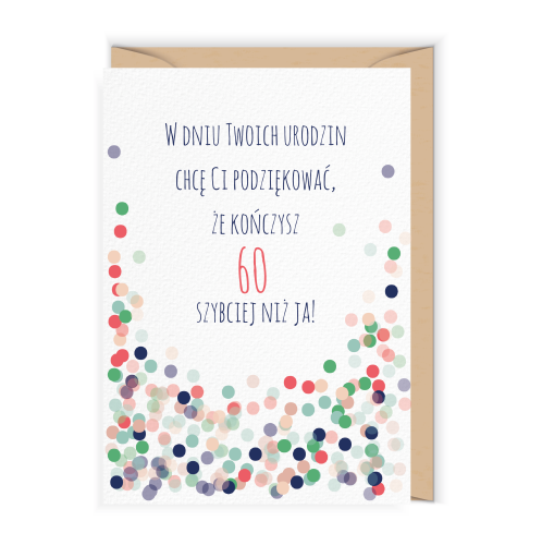 Kartka z okazji 60-tych urodziny DOTS