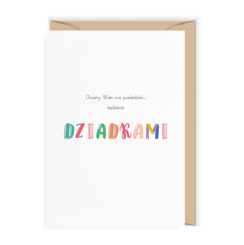 Kartka Będziecie dziadkami