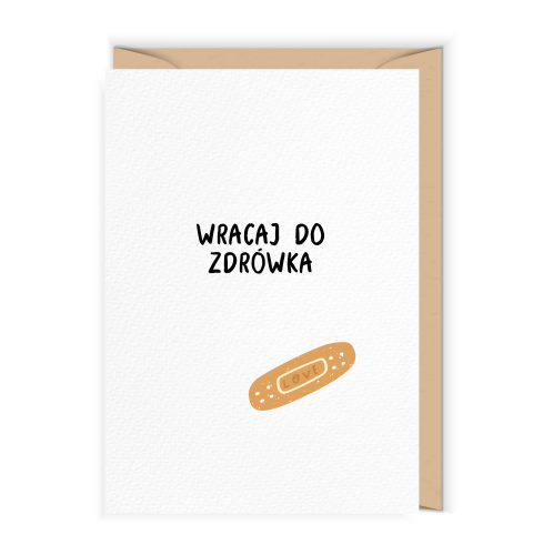 Kartka z życzeniami powrotu do zdrowia